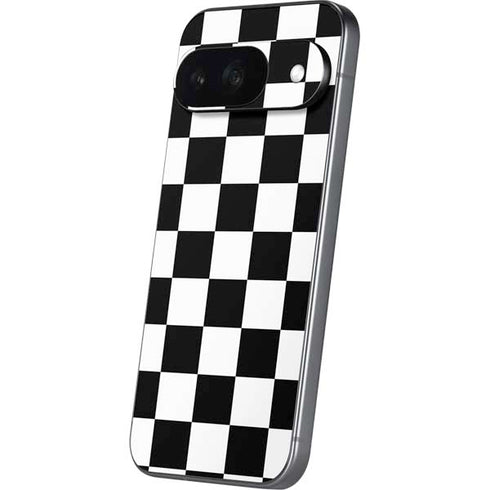 Black and White Checkered Google Pixel 9 Skin